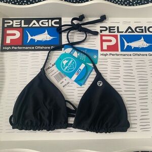 Pelagic Black Triangle Bikini Top